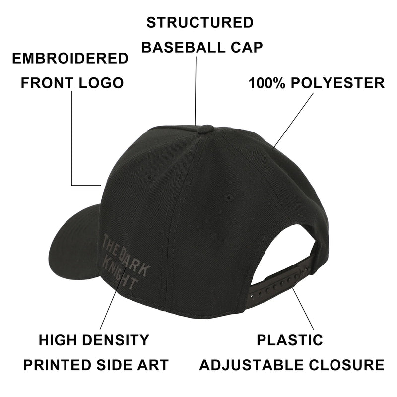 Cargue la imagen en el visor de la galería, Bioworld DC Comics: The Batman Symbol Embroidery With Pu Inlay Poly Wool B104 A Frame Snapback
