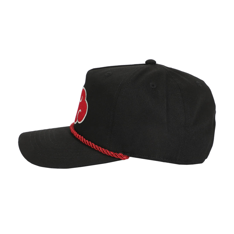 Chargez l'image dans la visionneuse de la galerie, Naruto - Embroidered Akatsuki Cloud Black Retro Grandpa Snapback Hat
