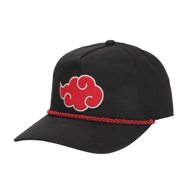 Chargez l'image dans la visionneuse de la galerie, Naruto - Embroidered Akatsuki Cloud Black Retro Grandpa Snapback Hat
