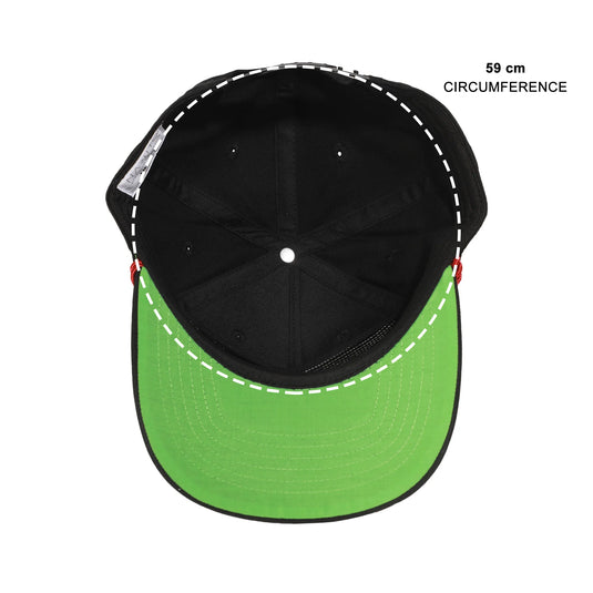 Naruto - Embroidered Akatsuki Cloud Black Retro Grandpa Snapback Hat