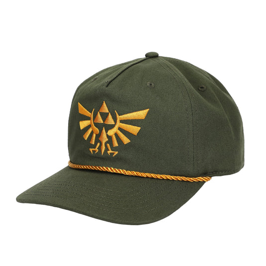 Bioworld The Legend of Zelda - Hylian Crest Olive Embroidered Hat