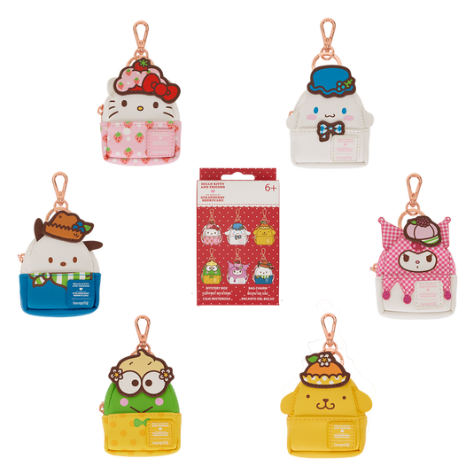 Loungefly Sanrio Hello Kitty & Friends x Strawberry Shortcake - Cosplay Mystery Mini 1pc Backpack Keychain