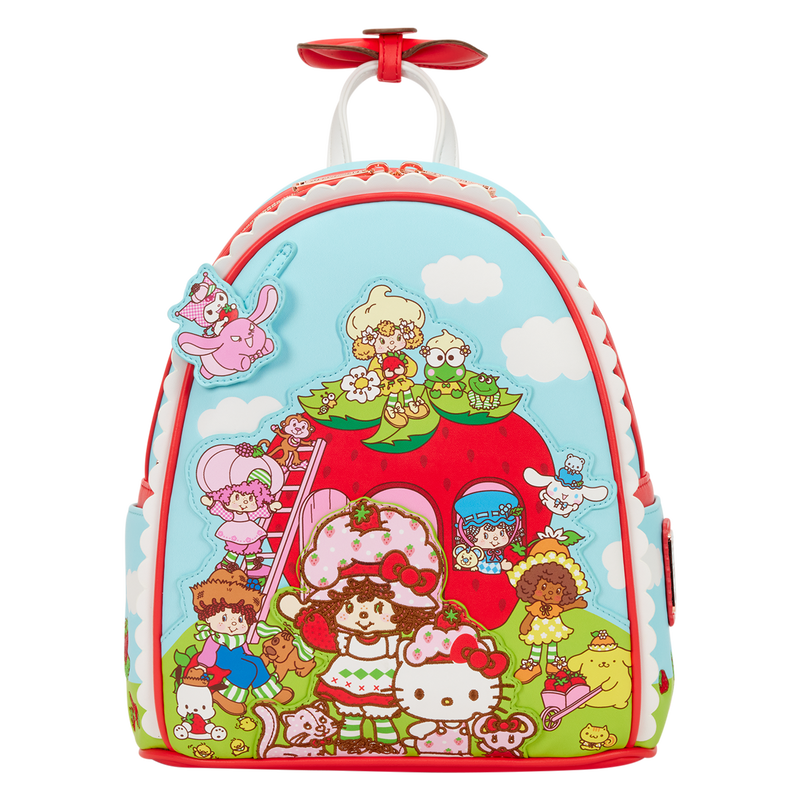 Load image into Gallery viewer, Loungefly: Sanrio Hello Kitty &amp; Friends x Strawberry Shortcake Scented Mini Backpack
