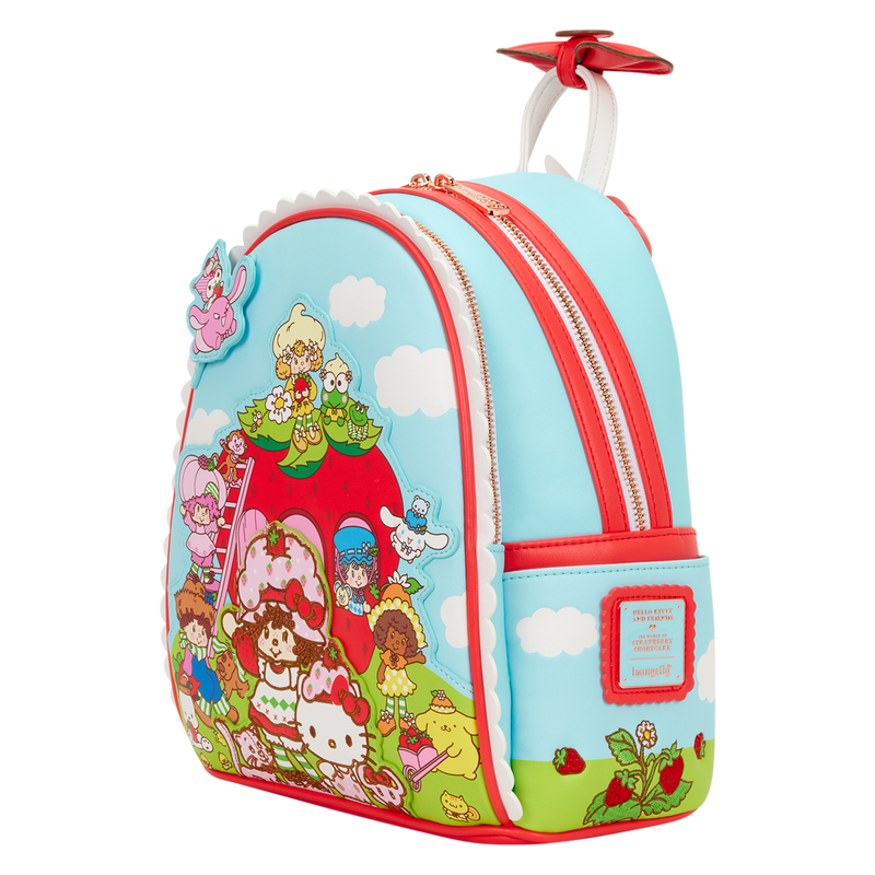 Load image into Gallery viewer, Loungefly: Sanrio Hello Kitty &amp; Friends x Strawberry Shortcake Scented Mini Backpack
