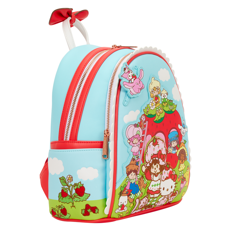 Load image into Gallery viewer, Loungefly: Sanrio Hello Kitty &amp; Friends x Strawberry Shortcake Scented Mini Backpack
