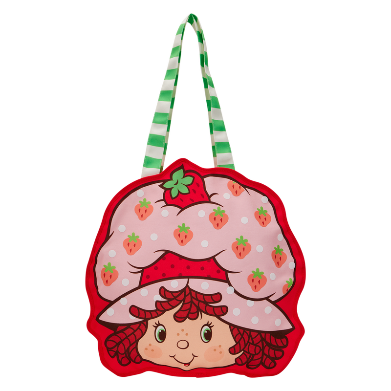 Load image into Gallery viewer, Loungefly Strawberry - Shortcake Cosplay Canvas Oversized Crossbody Tote Bag
