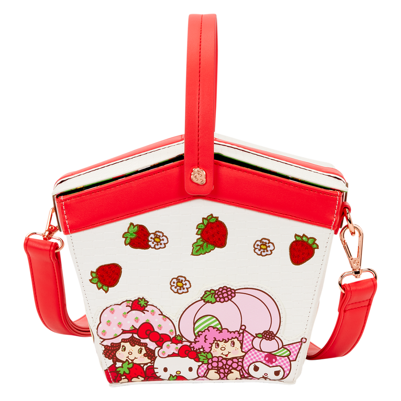 Chargez l&#39;image dans la visionneuse de la galerie, Loungefly - Sanrio Hello Kitty &amp; Friends x Strawberry Shortcake Scented Figural Basket Crossbody Bag
