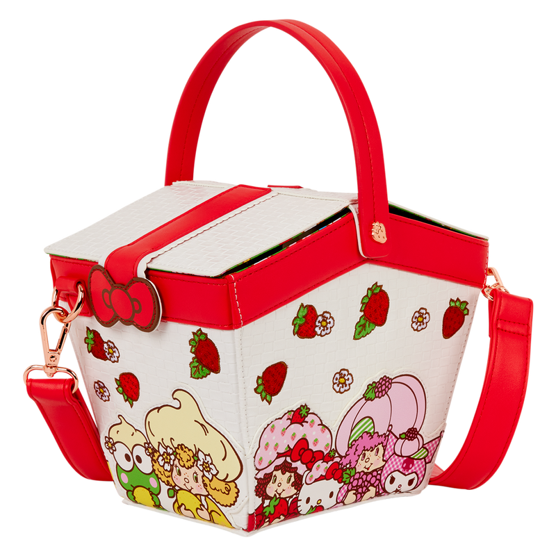 Chargez l&#39;image dans la visionneuse de la galerie, Loungefly - Sanrio Hello Kitty &amp; Friends x Strawberry Shortcake Scented Figural Basket Crossbody Bag
