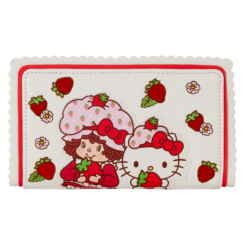 Load image into Gallery viewer, Loungefly - Sanrio Hello Kitty &amp; Friends x Strawberry Shortcake Flap Zip Around Wallet
