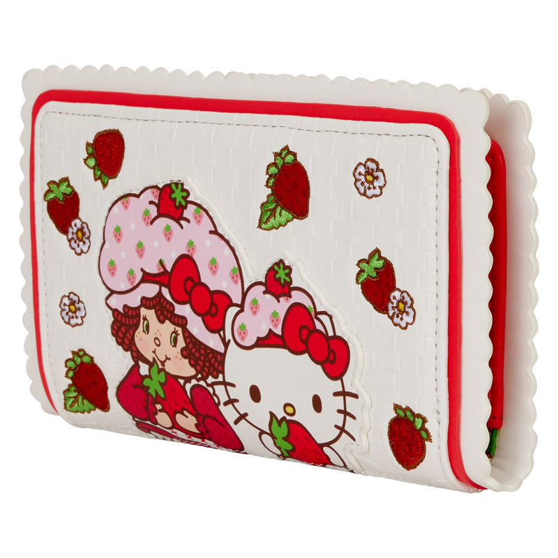 Load image into Gallery viewer, Loungefly - Sanrio Hello Kitty &amp; Friends x Strawberry Shortcake Flap Zip Around Wallet
