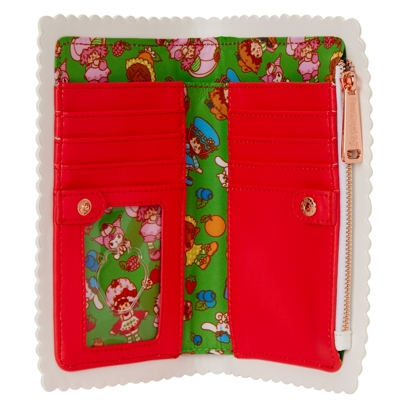 Load image into Gallery viewer, Loungefly - Sanrio Hello Kitty &amp; Friends x Strawberry Shortcake Flap Zip Around Wallet
