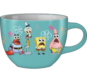 Nickelodeon - Spongebob Squarepants Shocked Group Ceramic Soup Mug