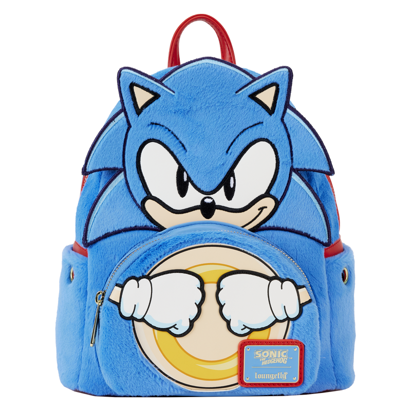 Chargez l&#39;image dans la visionneuse de la galerie, Loungefly Sonic the Hedgehog Classic Cosplay Plush Mini Backpack
