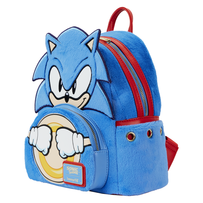 Chargez l&#39;image dans la visionneuse de la galerie, Loungefly Sonic the Hedgehog Classic Cosplay Plush Mini Backpack
