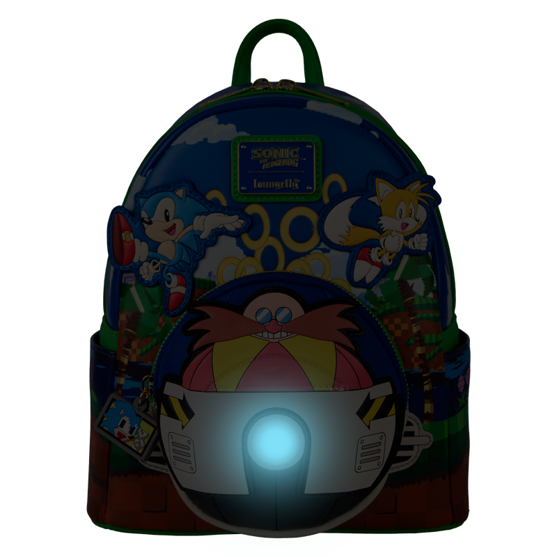 Chargez l&#39;image dans la visionneuse de la galerie, Loungefly Sonic the Hedgehog - Sonic Light Up Mini Backpack
