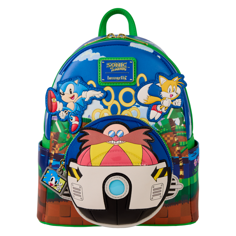 Chargez l&#39;image dans la visionneuse de la galerie, Loungefly Sonic the Hedgehog - Sonic Light Up Mini Backpack
