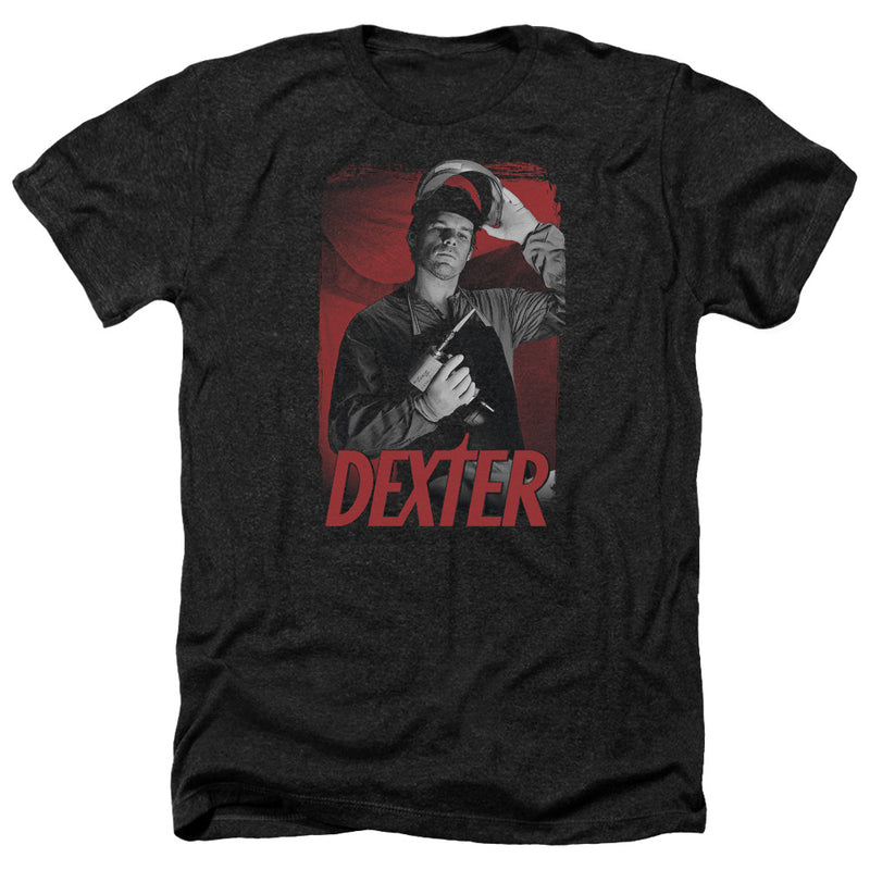 Cargue la imagen en el visor de la galería, Dexter-See Saw Adult Heather Black T-Shirt
