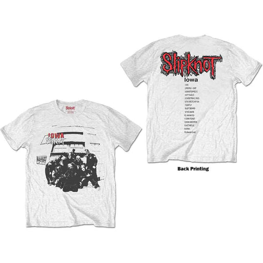 Slipknot - Iowa Track List Unisex White T-Shirt