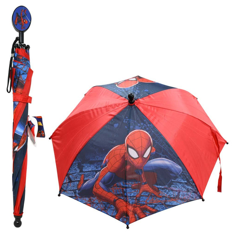 Cargue la imagen en el visor de la galería, Paraguas Spiderman con mango tipo concha
