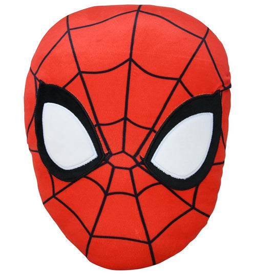 Spiderman Head Shaped Squishy Cloud Plush Pillow 11x13