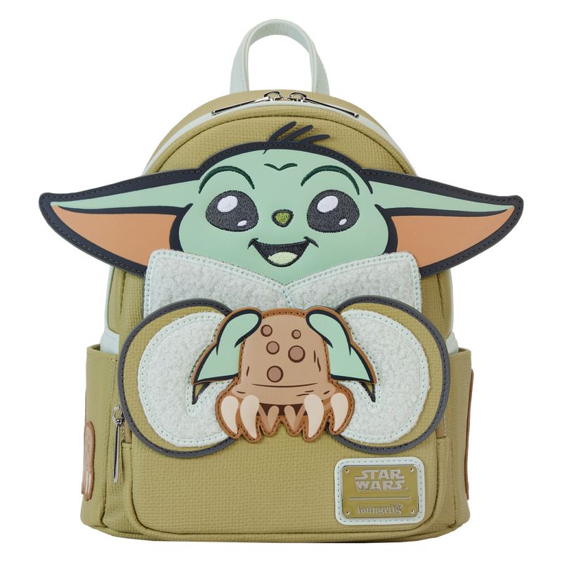 Chargez l&#39;image dans la visionneuse de la galerie, Loungefly Star Wars: The Mandalorian Grogu &amp; Crabbies Cosplay Mini Backpack
