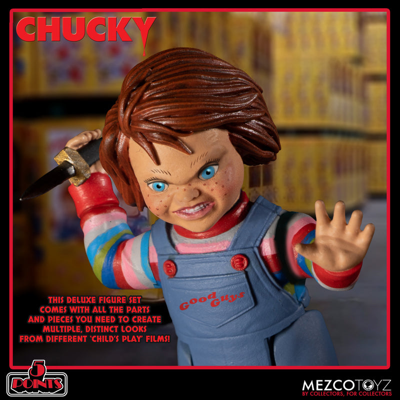 Chargez l&#39;image dans la visionneuse de la galerie, Chucky Deluxe 5 Points Figure Set
