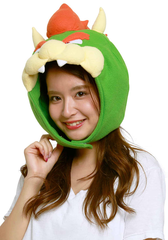Clever Idiots Inc. Super Mario Brothers Bowser Kigurumi Cozy Costume Fluffy Beanie Hat