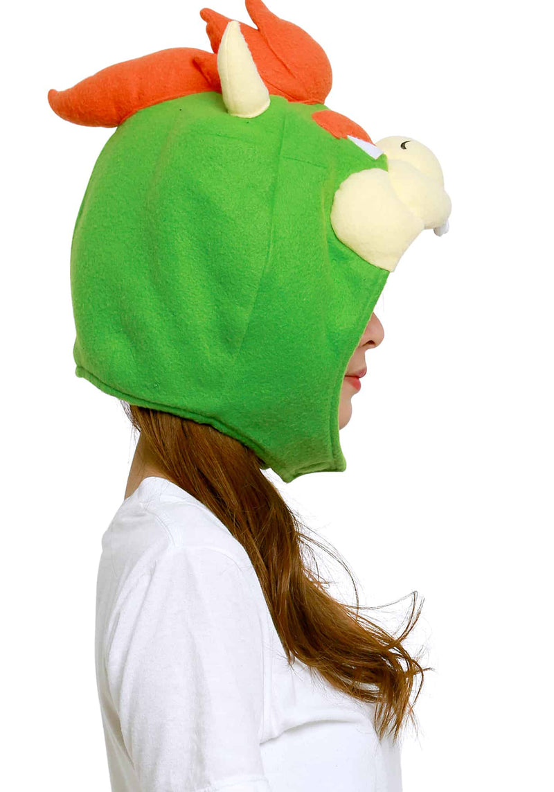 Load image into Gallery viewer, Clever Idiots Inc. Super Mario Brothers Bowser Kigurumi Cozy Costume Fluffy Beanie Hat
