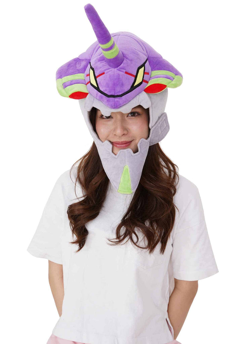 Load image into Gallery viewer, Clever Idiots Inc. Evangelion - EVA 01 Kigurumi Cozy Costume Beanie Hat
