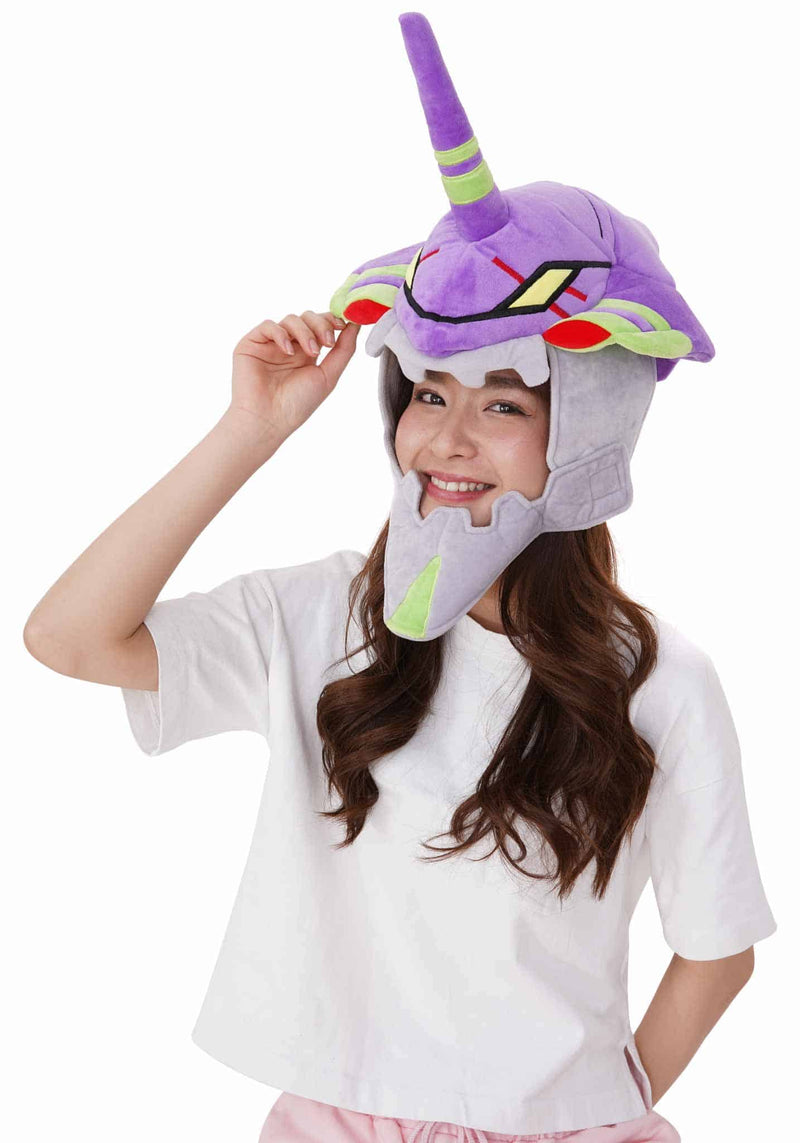 Load image into Gallery viewer, Clever Idiots Inc. Evangelion - EVA 01 Kigurumi Cozy Costume Beanie Hat

