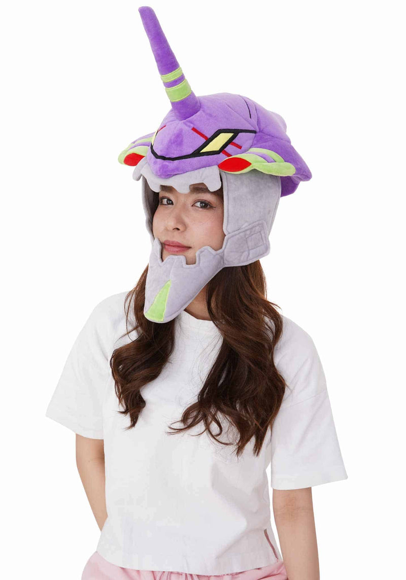 Load image into Gallery viewer, Clever Idiots Inc. Evangelion - EVA 01 Kigurumi Cozy Costume Beanie Hat
