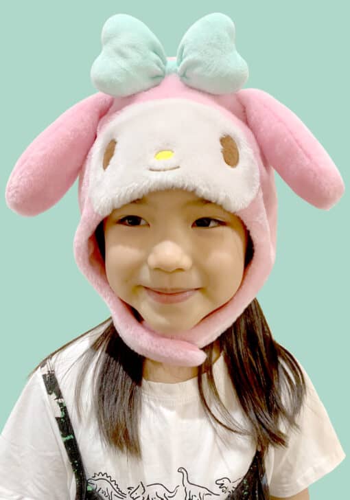 Chargez l&#39;image dans la visionneuse de la galerie, Clever Idiots Inc. Sanrio My Melody Cozy Costume Toddler Beanie Hat
