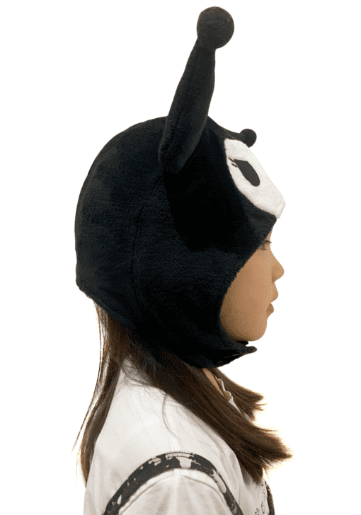 Chargez l&#39;image dans la visionneuse de la galerie, Clever Idiots Inc. Sanrio Kuromi Cozy Costume Toddler Beanie Hat
