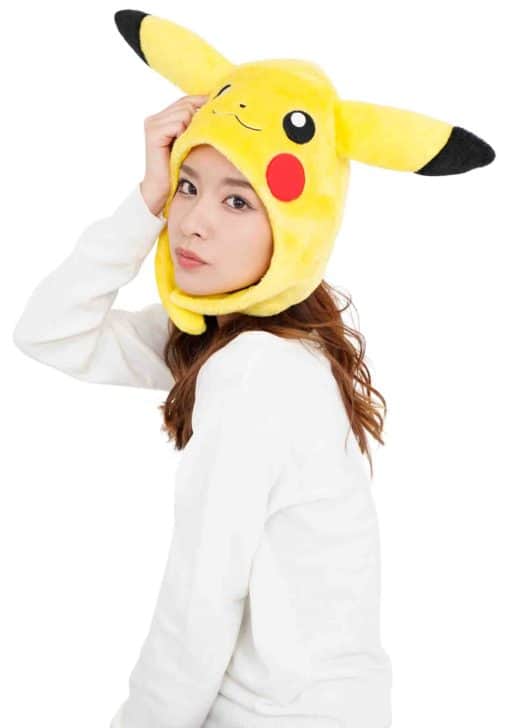 Clever Idiots Inc. Pokemon Pikachu Cozy Costume Fluffy Beanie Hat