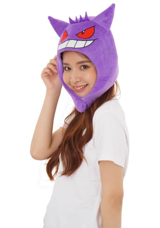 Clever Idiots Inc. Pokemon Gengar Cozy Costume Fluffy Beanie Hat