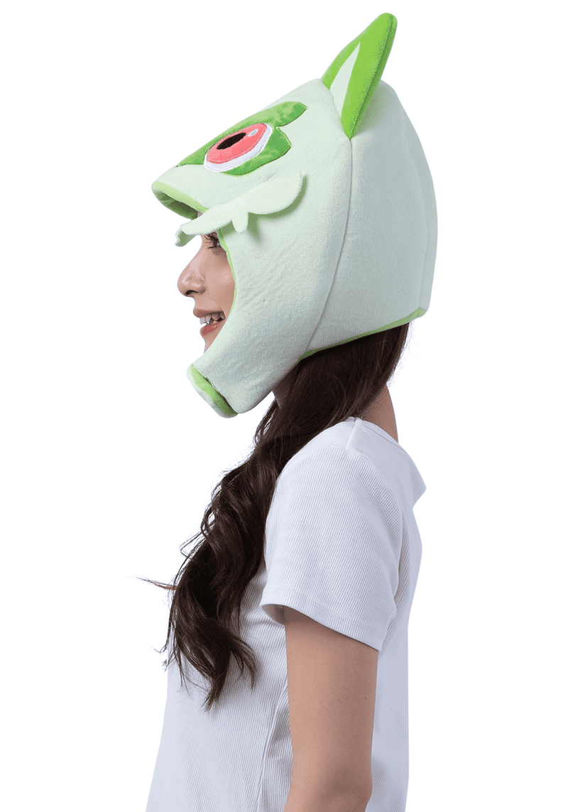 Load image into Gallery viewer, Clever Idiots Inc. Pokemon Sprigatito Kigurumi Costume Beanie Hat
