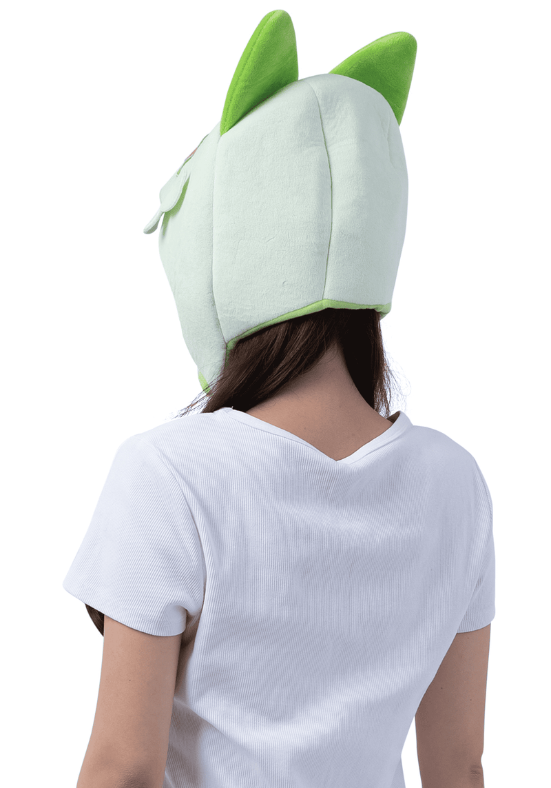 Load image into Gallery viewer, Clever Idiots Inc. Pokemon Sprigatito Kigurumi Costume Beanie Hat
