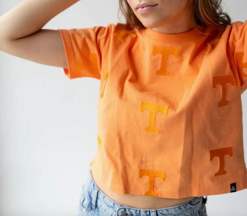Cargue la imagen en el visor de la galería, Tennessee Volunteers - Ritter Repeat Heavyweight Crop Tee T-shirt
