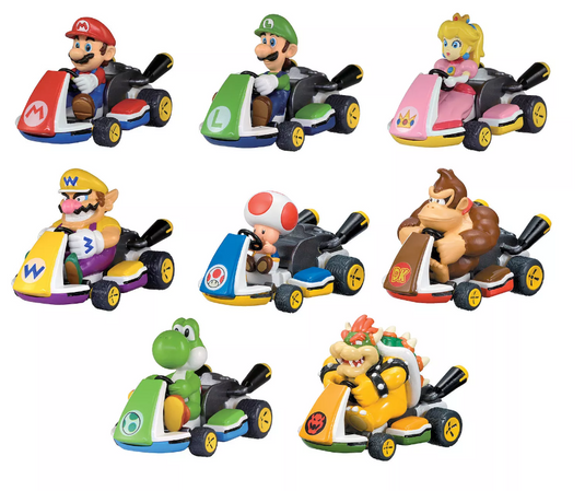 Nintendo Super Mario Kart Pull-Back Racers 1 Piece