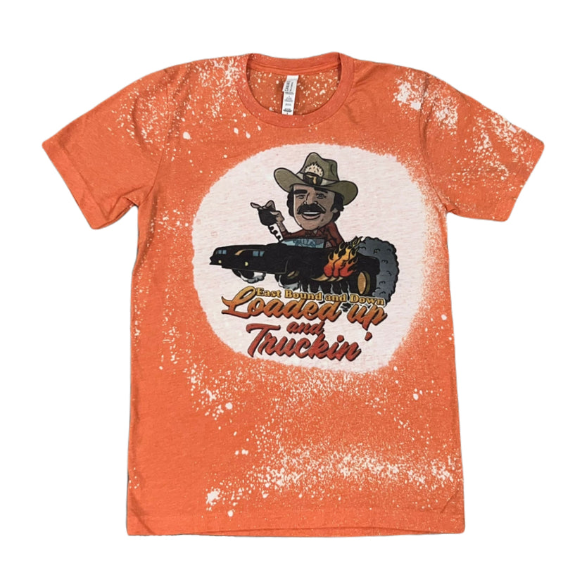 Smokey & the Bandit- Loaded Up and Truckin' Bleached T-shirt