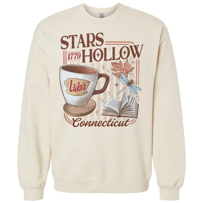 Luke's Dinner - Stars 1779 Hollow Connecticut Natural Sweatshirt