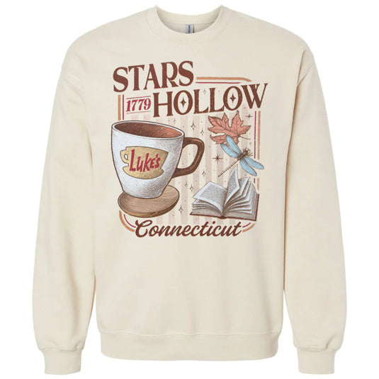 Luke's Dinner - Stars 1779 Hollow Connecticut Natural Sweatshirt