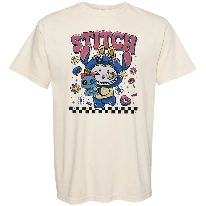 Stitch Labubu - Ivory Comfort Color T-shirt