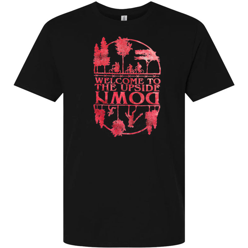 Chargez l'image dans la visionneuse de la galerie, Stranger things - Upside Down Black Adult T-Shirt
