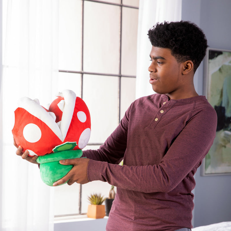 Cargue la imagen en el visor de la galería, Club Mocchi- Mocchi- Super Mario Piranha Plant 15 inch Mega Stuffed Plush
