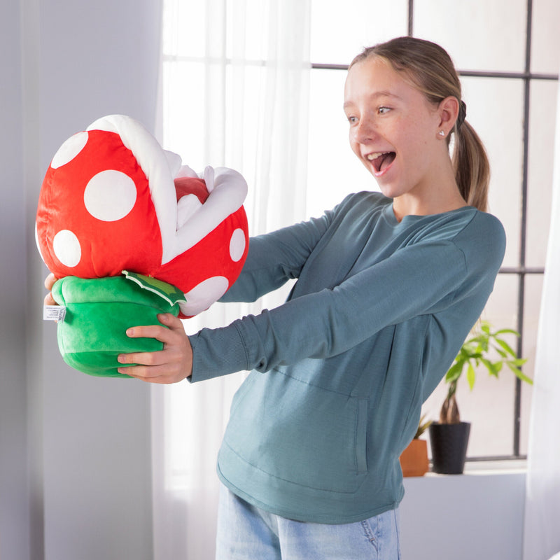 Cargue la imagen en el visor de la galería, Club Mocchi- Mocchi- Super Mario Piranha Plant 15 inch Mega Stuffed Plush
