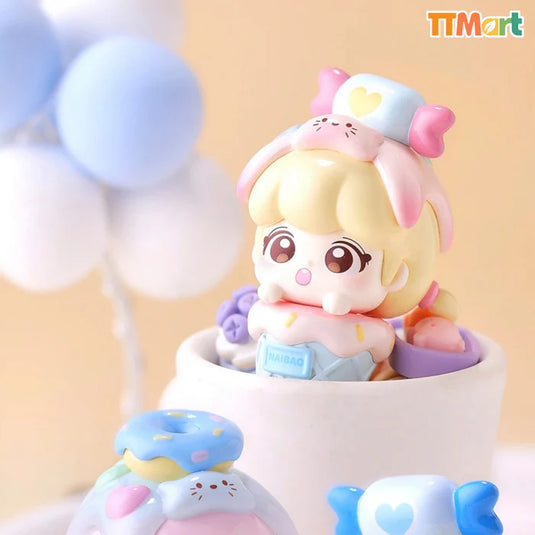 Kika Goods Naibao Meow Tea Party Mini Cute Beans Single Series Blind Box