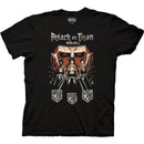 Attack on Titan - Camiseta ajustada para adultos Personajes
