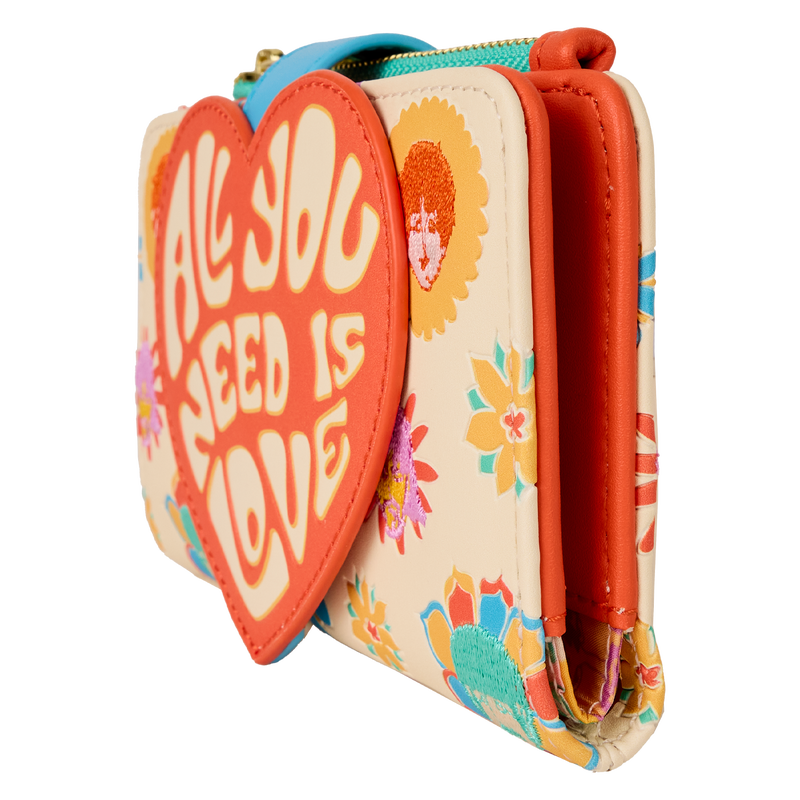 Chargez l&#39;image dans la visionneuse de la galerie, Loungefly The Beatles - All You Need Is Love Flap Wallet
