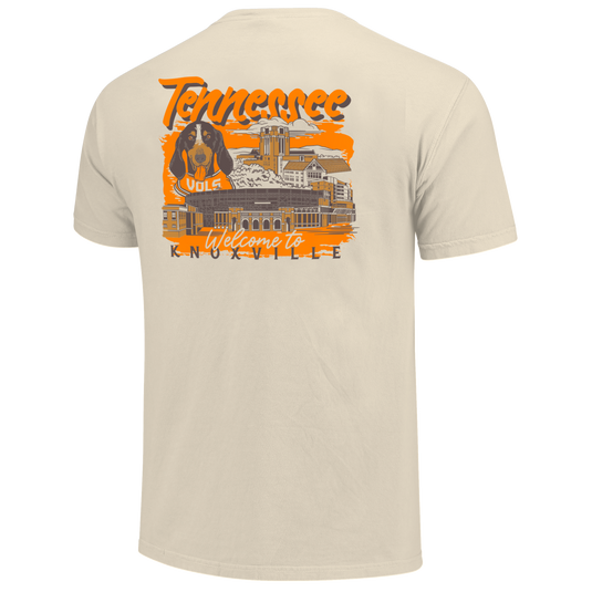 Tennessee Volunteers - Hand Drawn Campus Stack Comfort Color Short Sleeve T-shirt